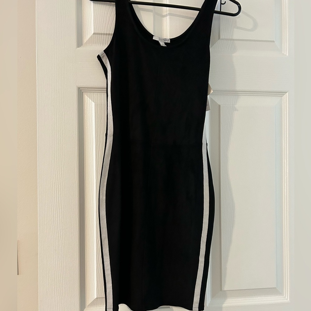 New black and white striped dress